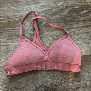 Calvin Klein Heathered Pink Bralette